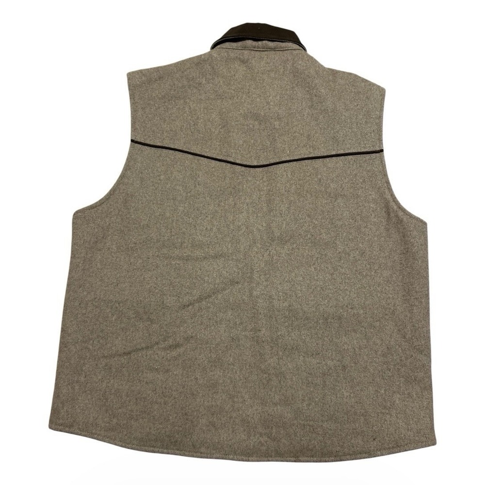 Cripple Creek Vest Men's Wool Vest Size XL Quilted Lining-Concealed Carry Brown - Picture 2 of 6